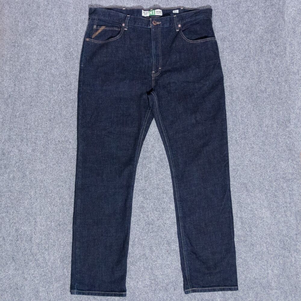 Ariat M1 Vintage Stretch Legacy Stackable Straight Dark Blue Jeans Men's 40x32